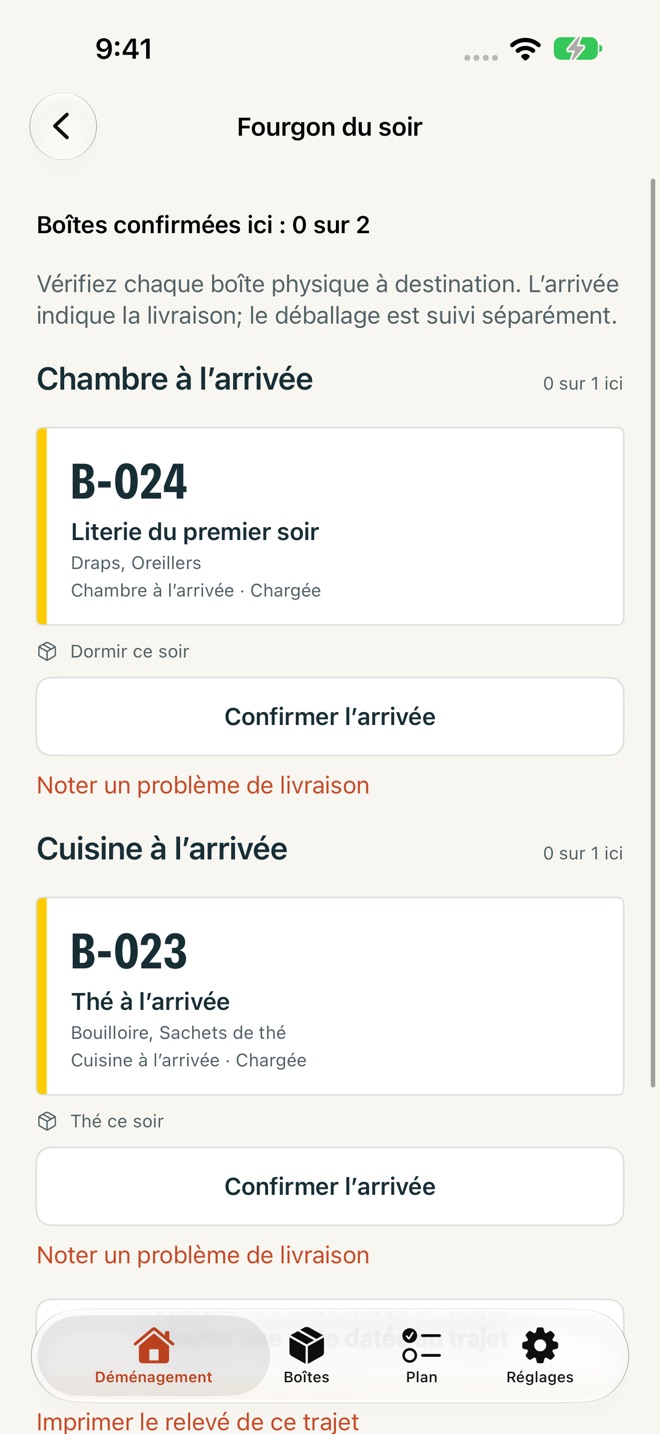 MoveBox : Déménagement capture d’écran 6