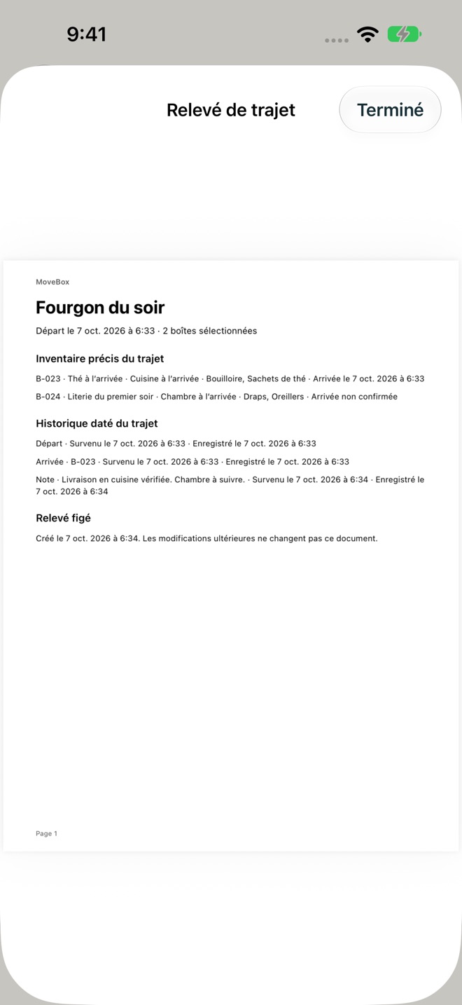 MoveBox : Déménagement capture d’écran 8