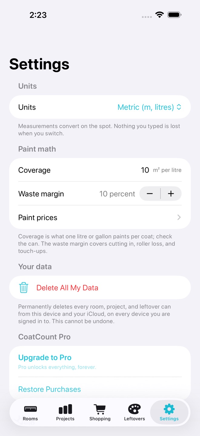 CoatCount: Paint Estimator screenshot 4