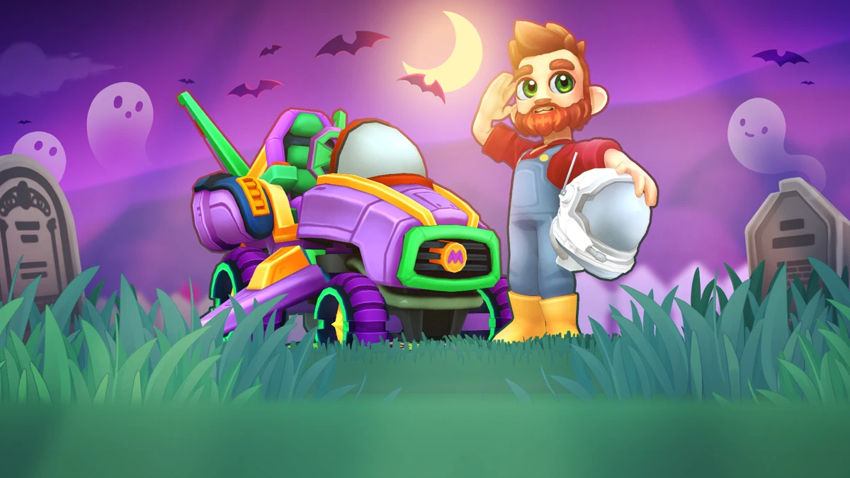 It's Literally Just Mowing search result, In-app event: It's Halloween!