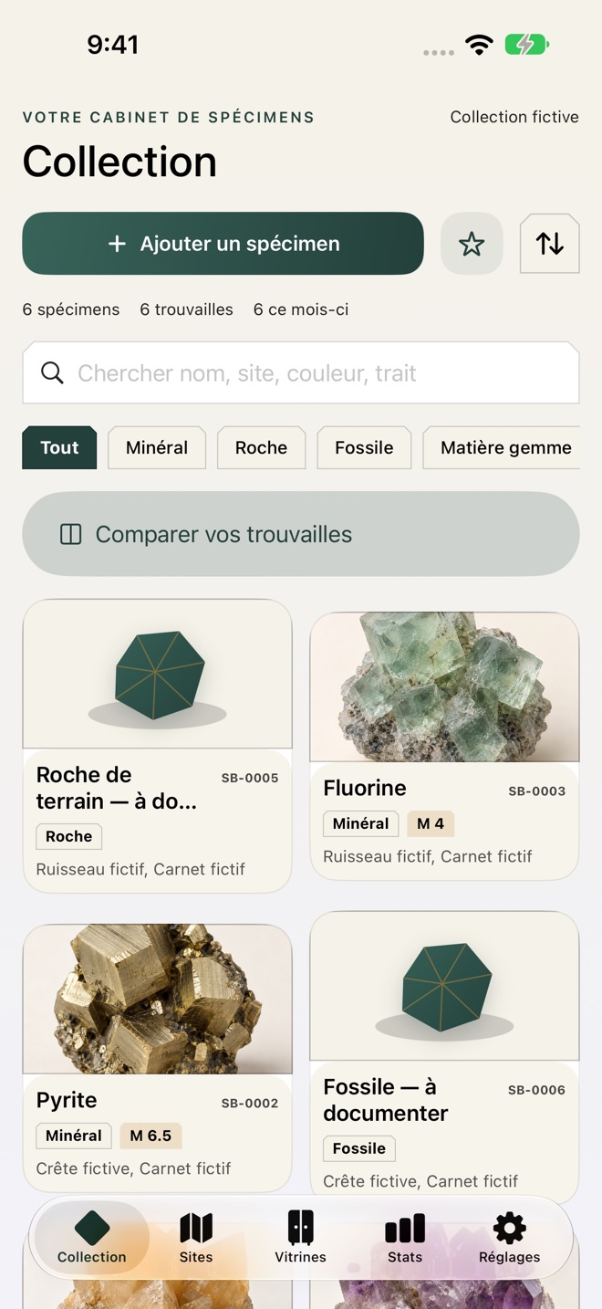 StrataBox : roches et minéraux capture d’écran 1