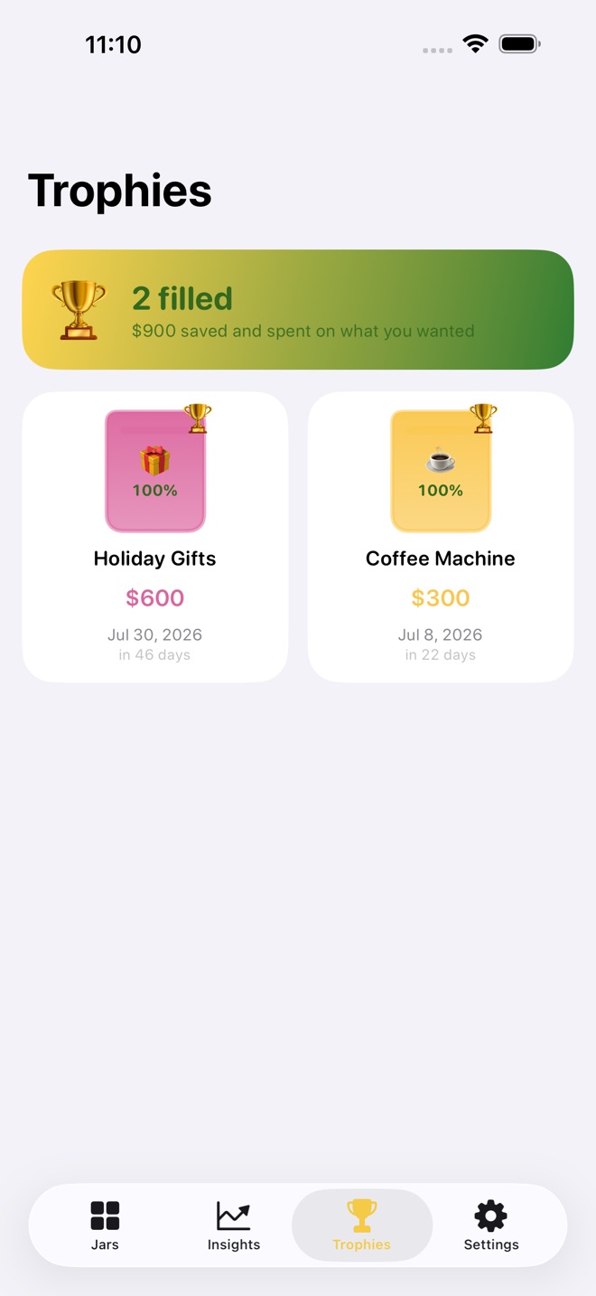 GoalJars: Savings Goals screenshot 5