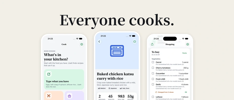 UseIt: Smart Kitchen Planner App Store product page header