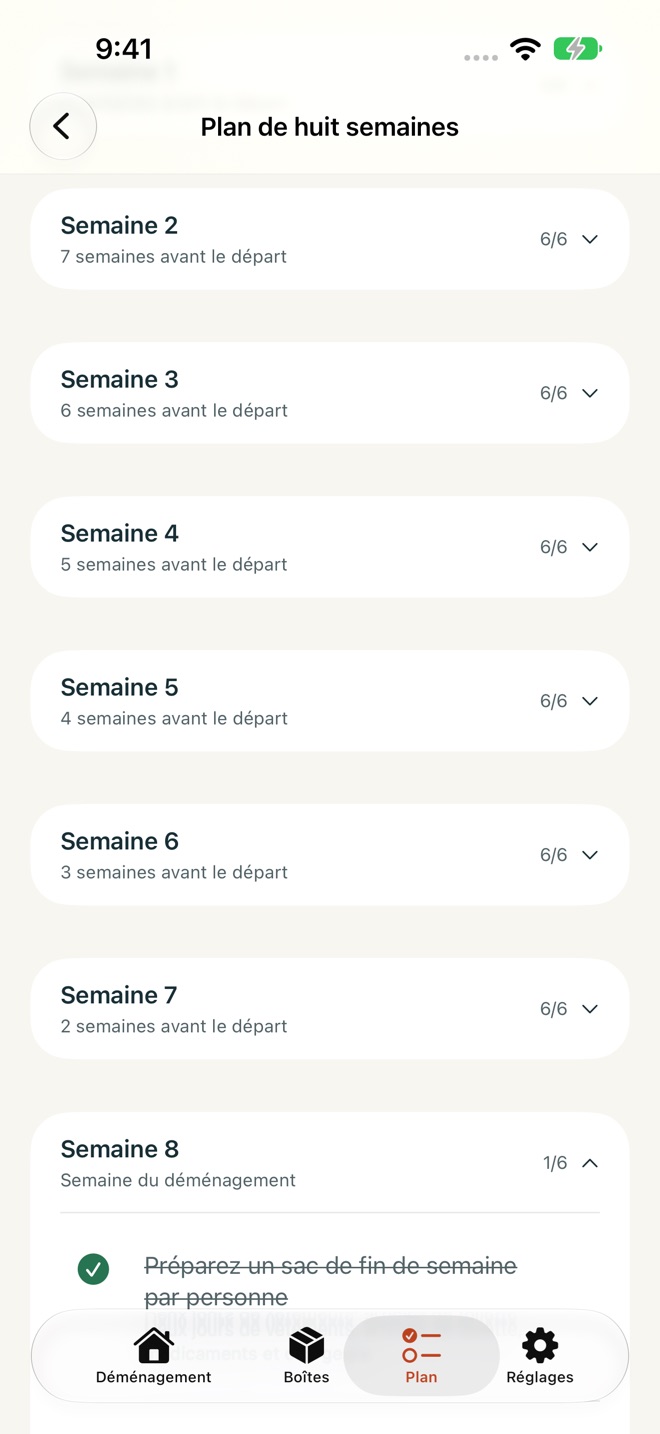 MoveBox : Déménagement capture d’écran 9