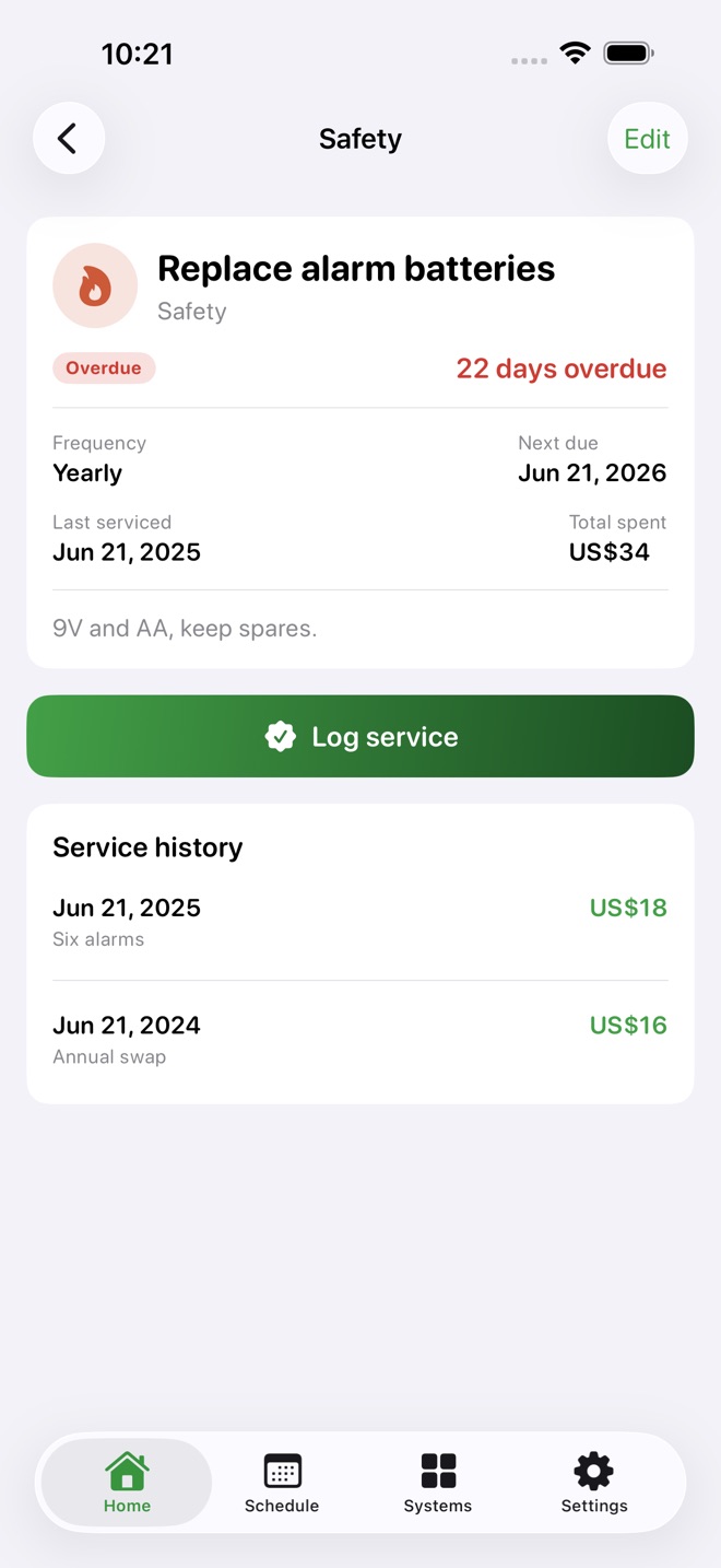HomeTend: Home Upkeep screenshot 2