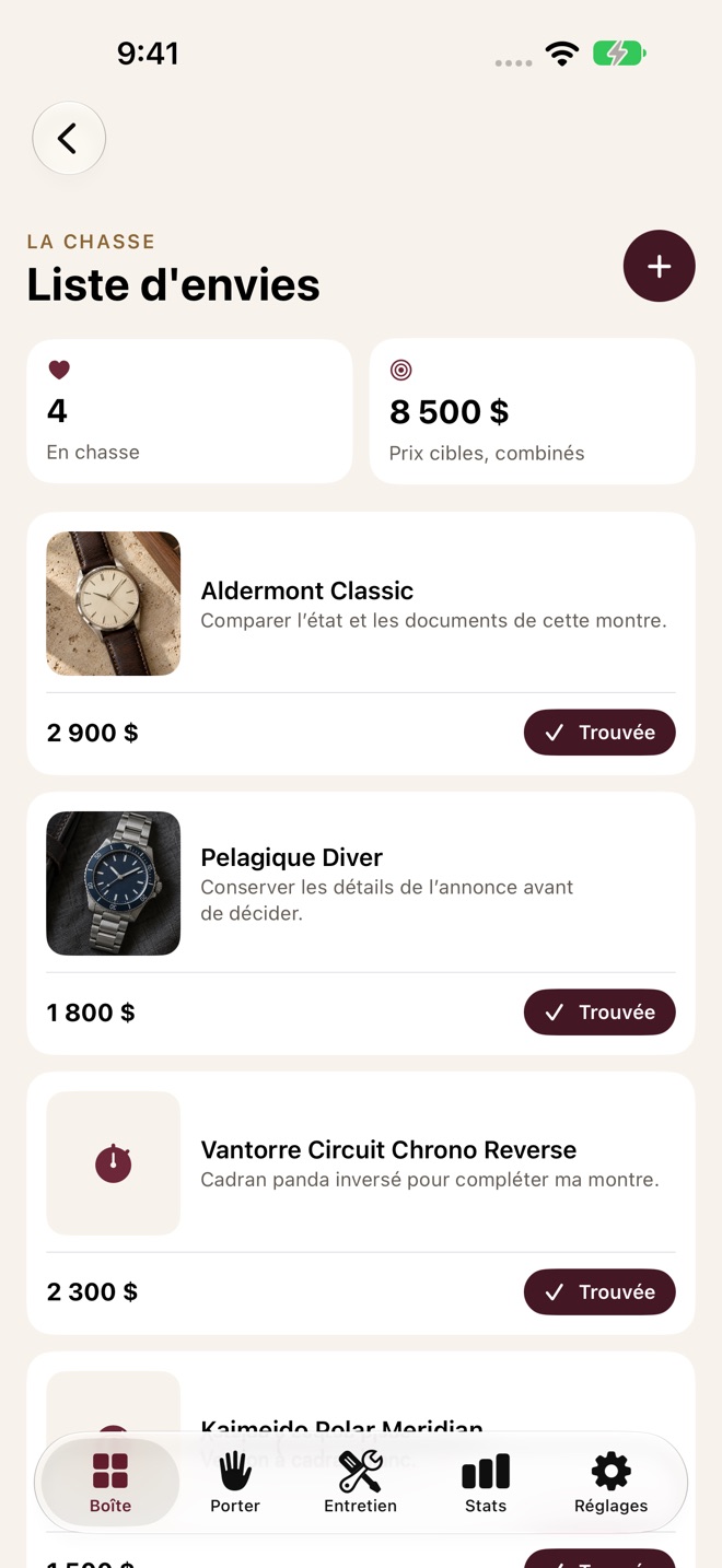 CrownBox : Collection montres capture d’écran 9