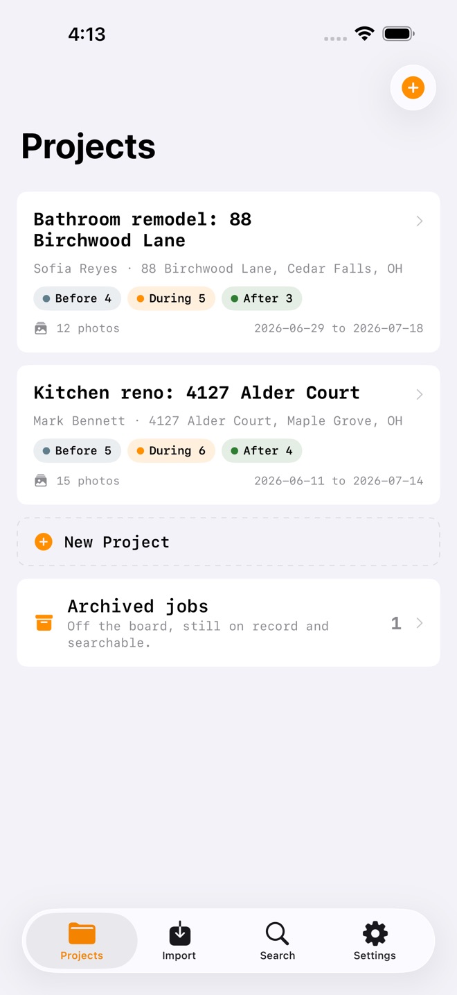 SiteSnap: Jobsite Photos screenshot 1