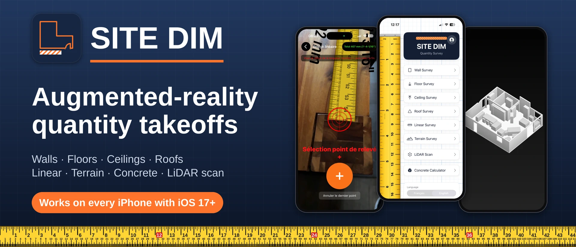 SITE DIM product page header