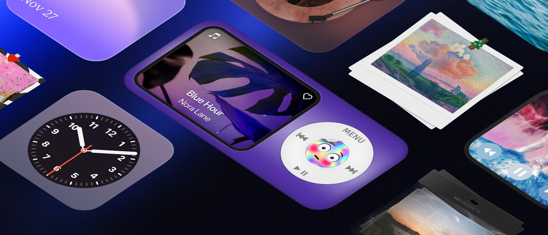 MD Widgets: Live Wallpaper product page header