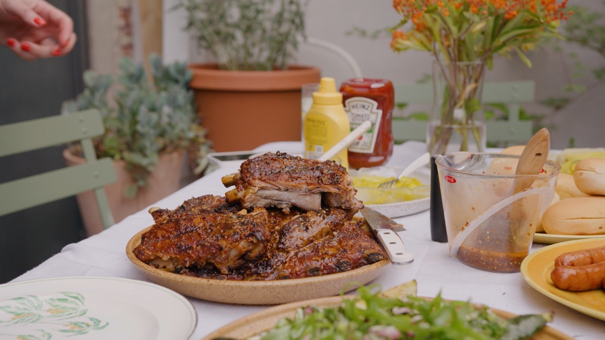 Tangy Grilled Ribs and Zucchini Salad Alison Roman's Home Movies