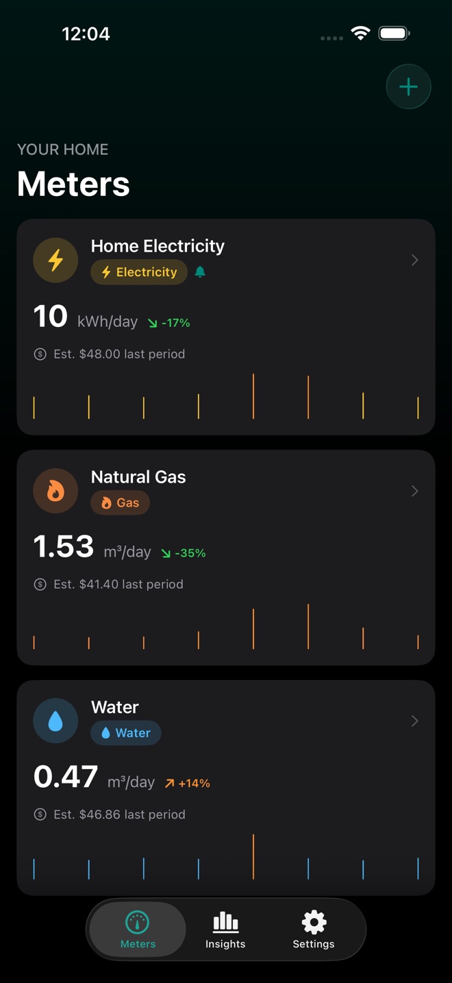 MeterMinder: Home Meters capture d’écran 1