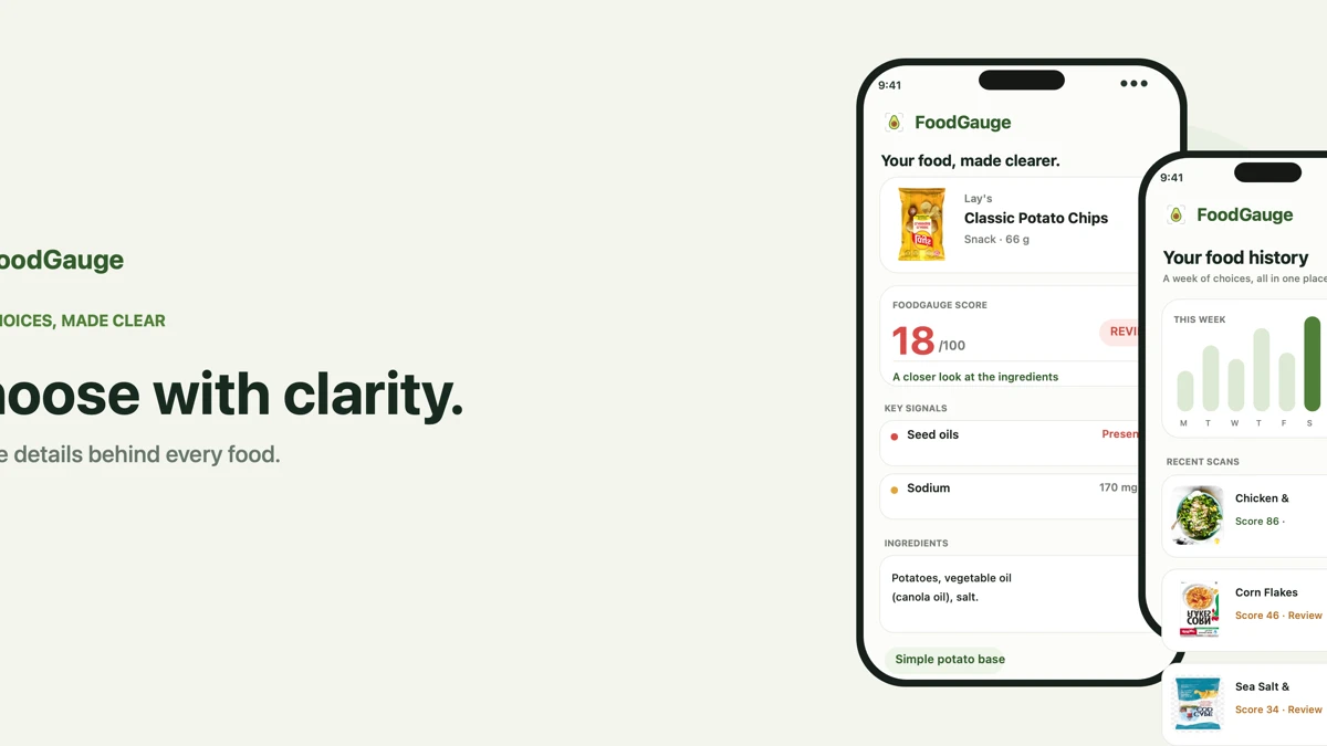 FoodGauge: Food Health Scanner App Store product page header