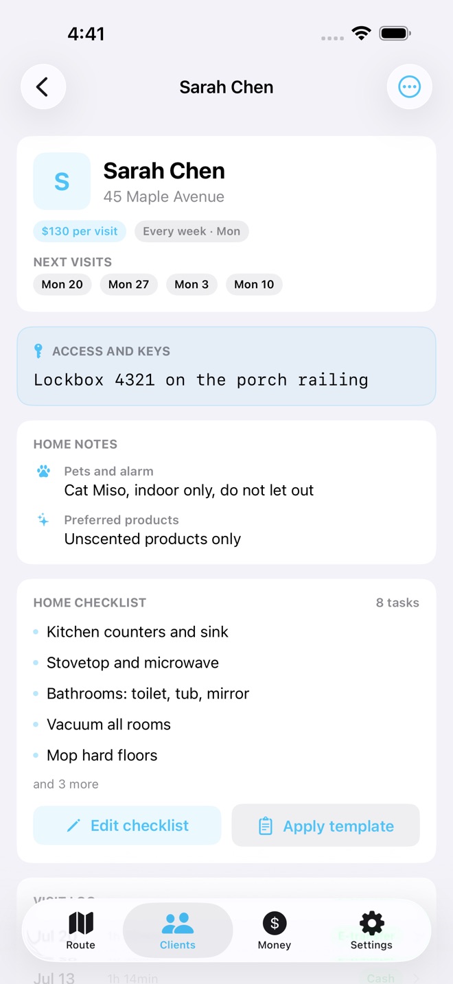 TidyRoute: Cleaning Biz screenshot 5