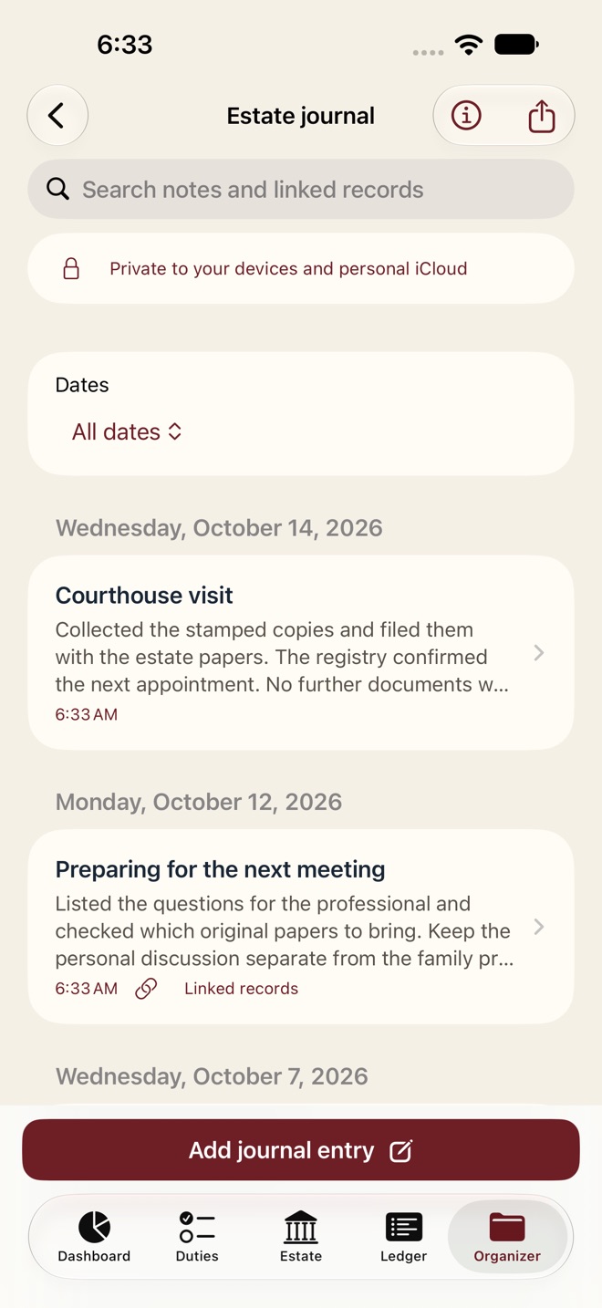 ExecutorKit: Probate Organizer screenshot 2