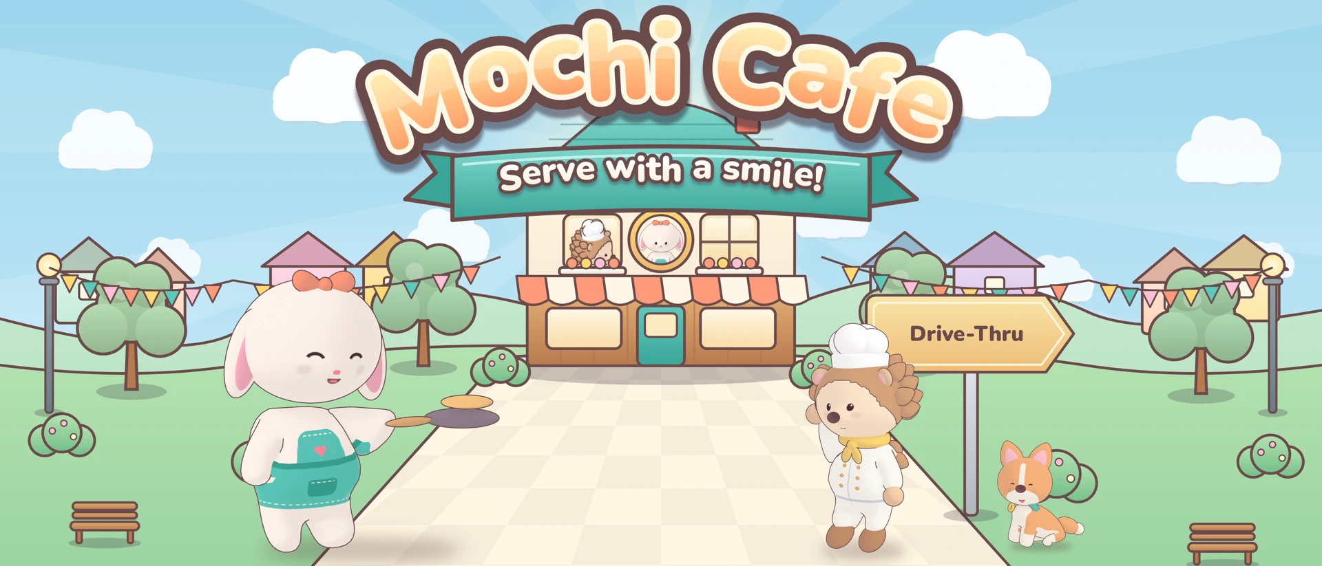 Mochi Cafe: Cozy Bunny Diner App Store product page header