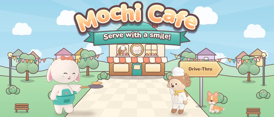 Mochi Cafe: Cozy Bunny Diner App Store product page header