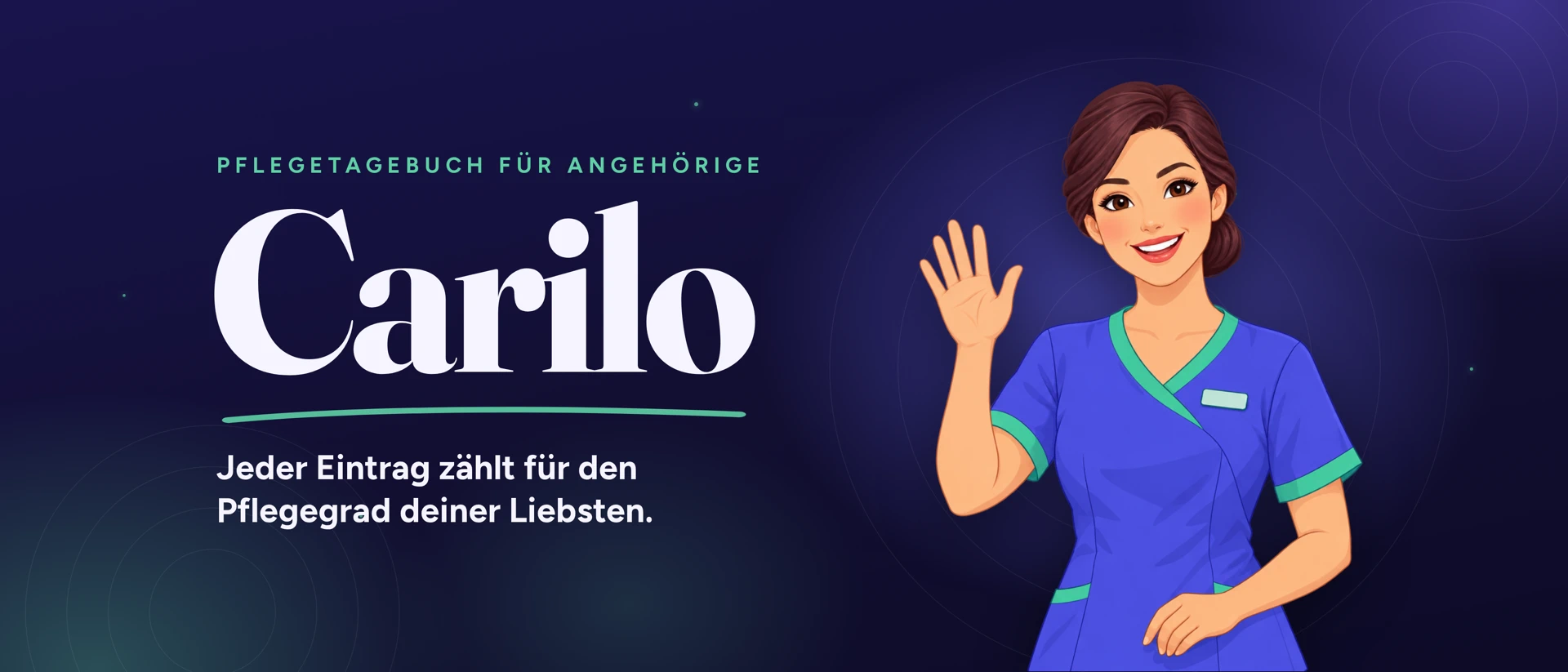Carilo – Pflegegrad Tagebuch product page header