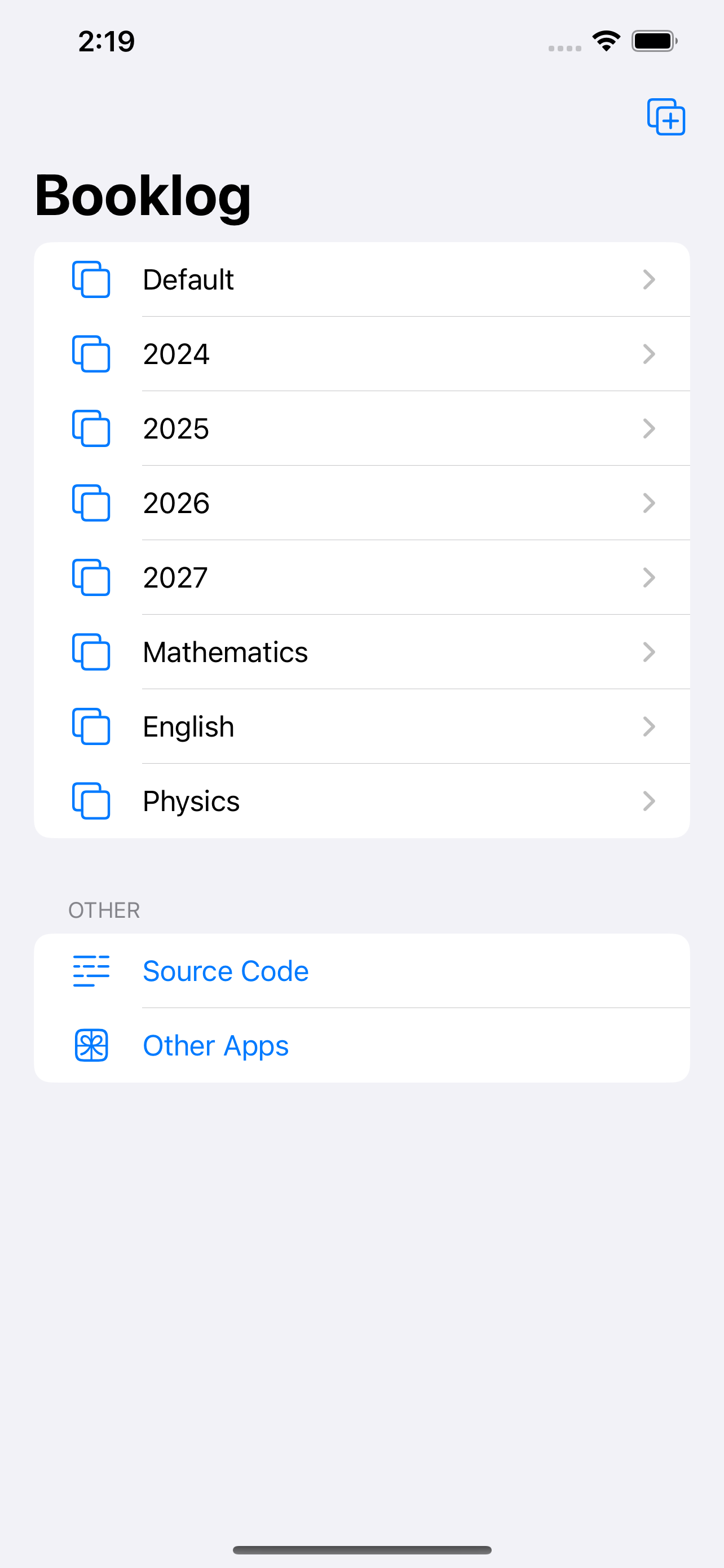Booklog - 本の進捗管理アプリ iOS screenshot 3 showing app interface