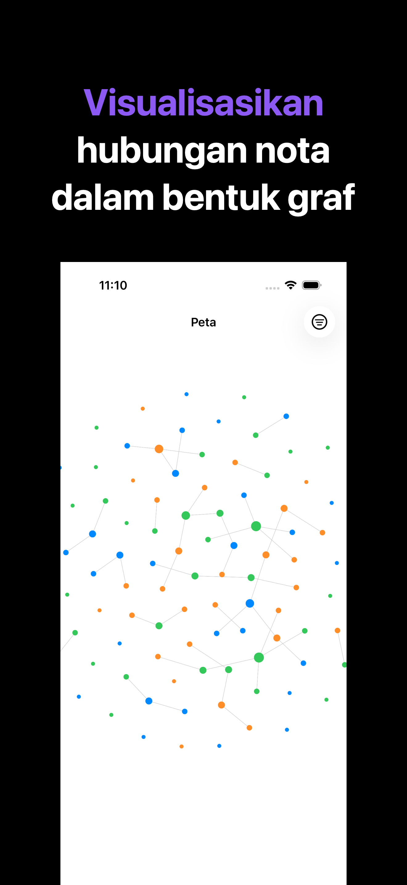Notone - シンプルなメモAI Agent iOS screenshot 3 showing app interface