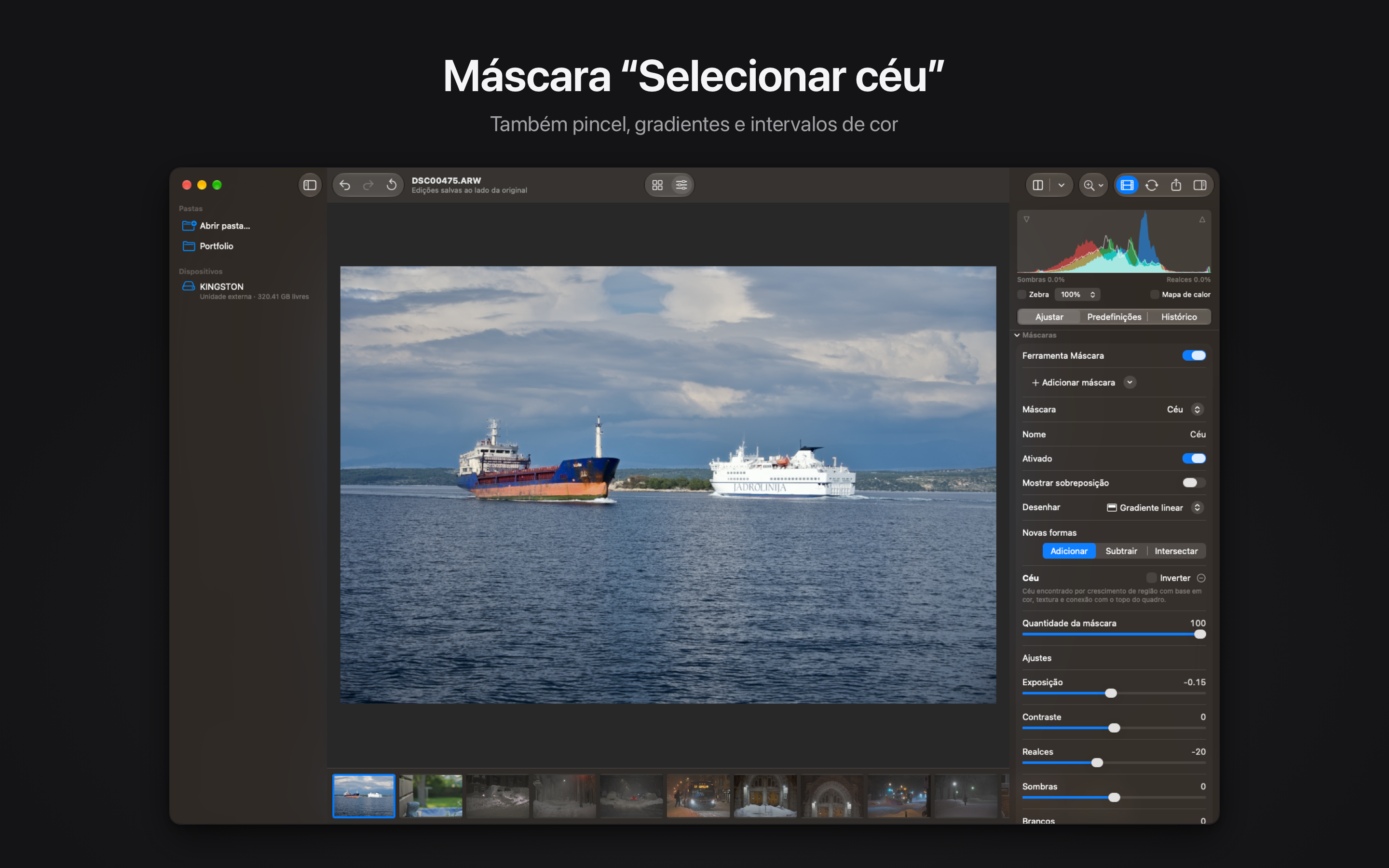 Rawed: RAW Photo Editor macOS screenshot 3 showing app interface