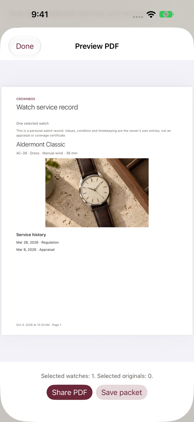 CrownBox: Watch Collection screenshot 8