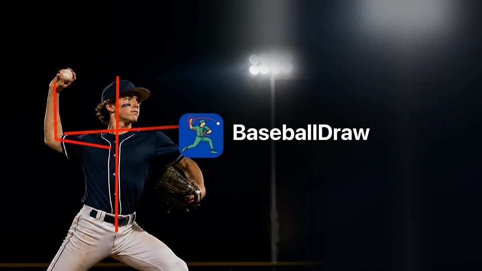 BaseballDraw: Swing Analyzer App Store product page header