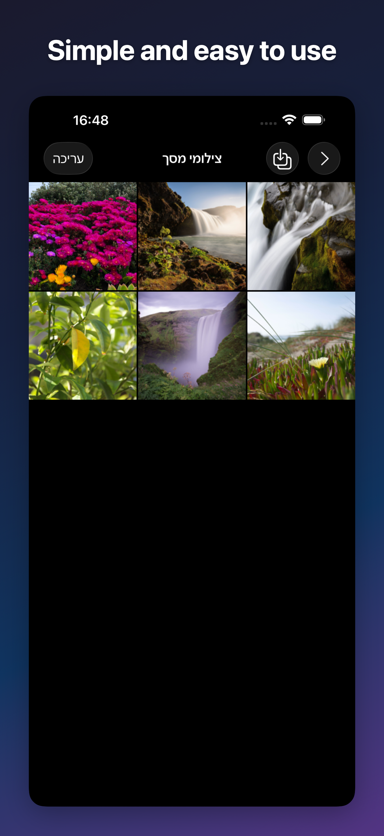 ProjectCam - Photo Folders iOS screenshot 3 showing app interface