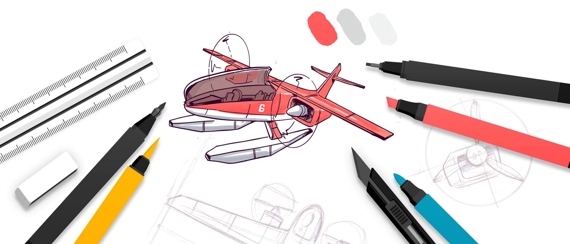 Flow: Note Taking & Sketchbook product page header