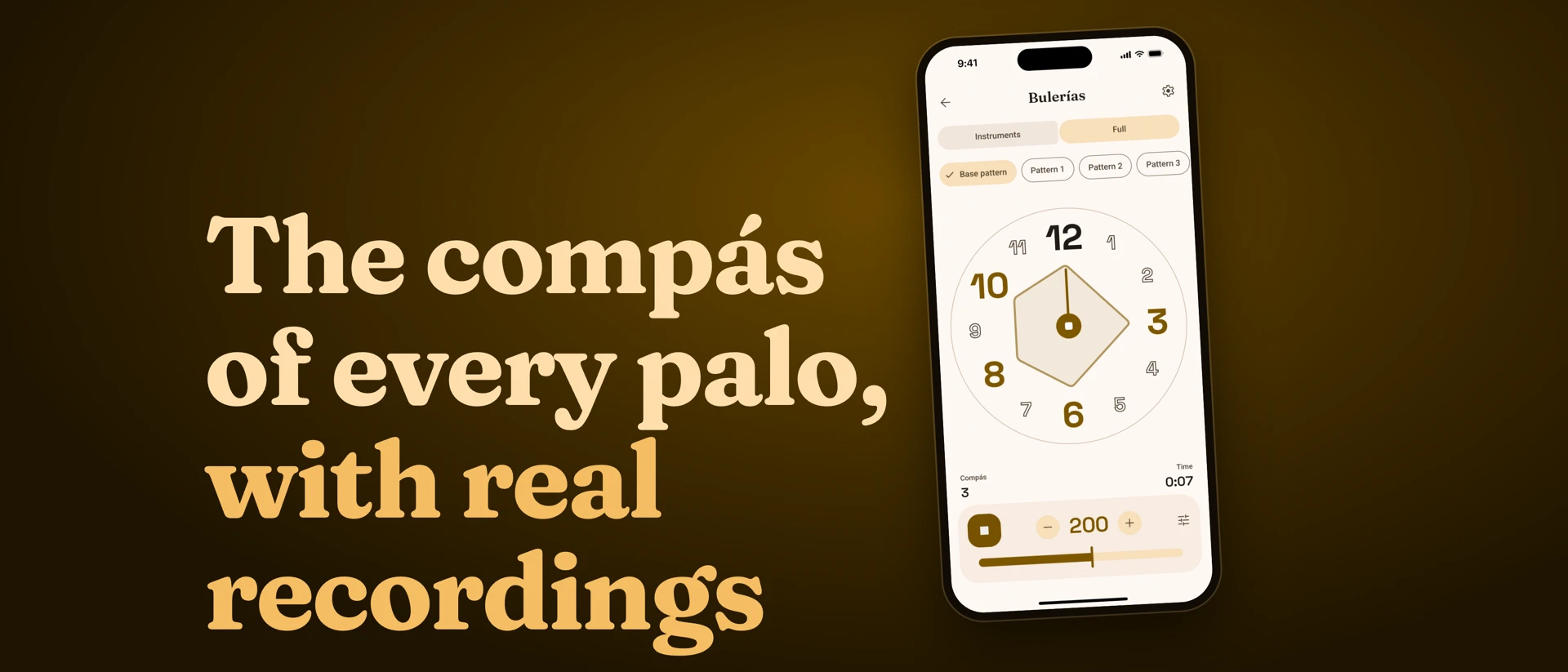 Flamenco Metronome product page header