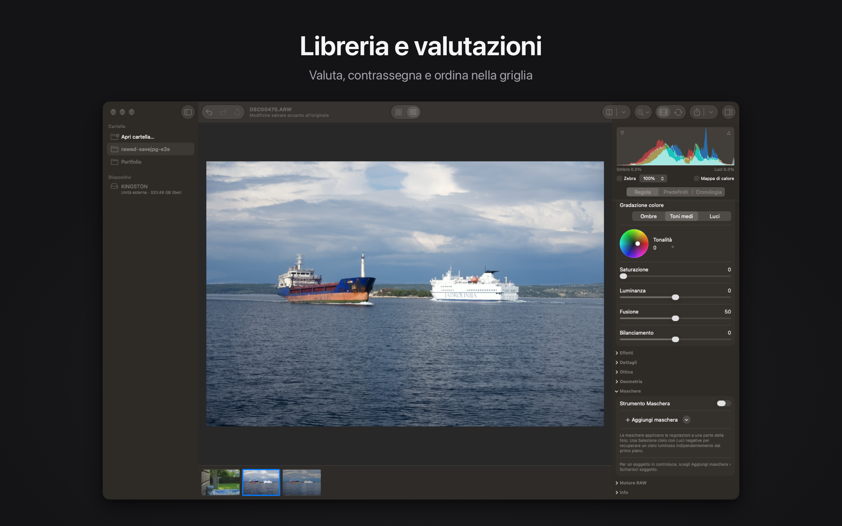 Rawed: RAW Photo Editor macOS screenshot 4 showing app interface