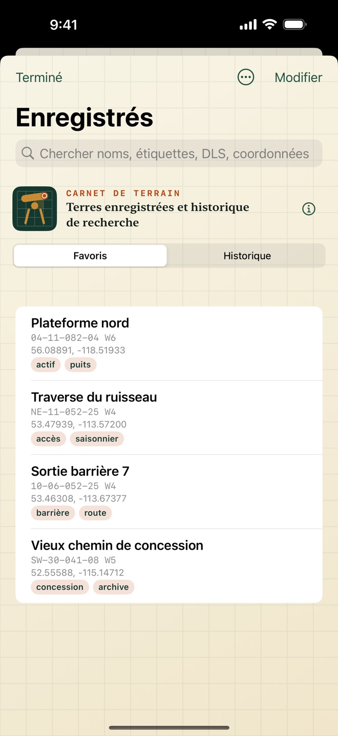 Rangeline: GPS et terres DLS capture d’écran 3