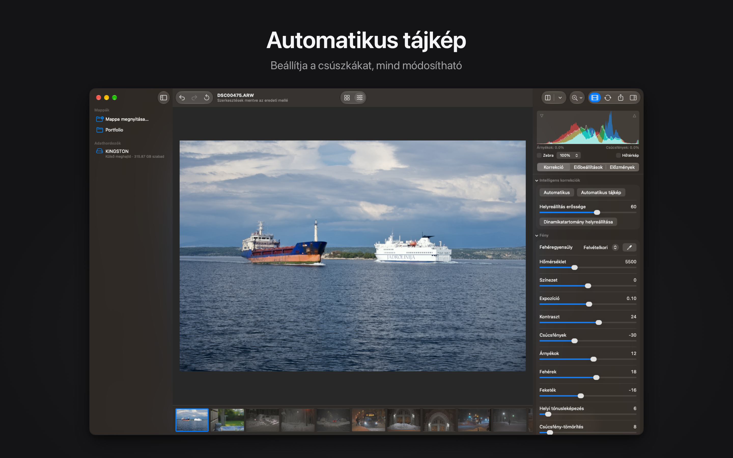 Rawed: RAW Photo Editor macOS screenshot 1 showing app interface