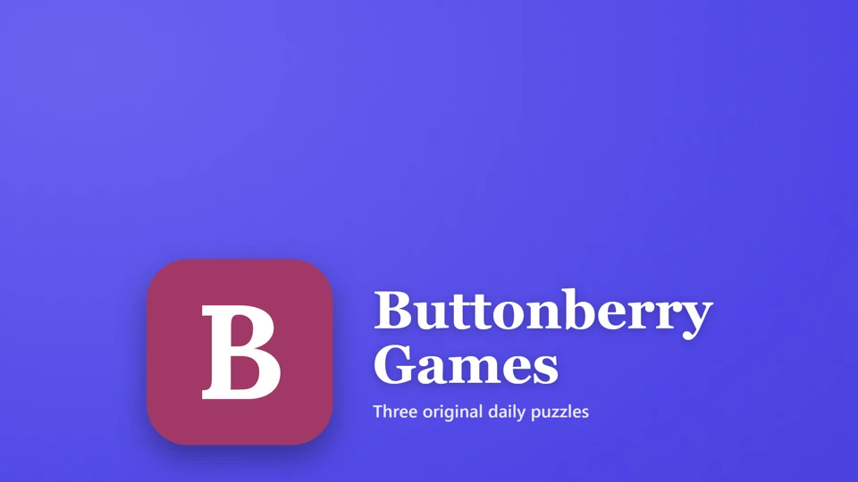 Buttonberry Games App Store product page header