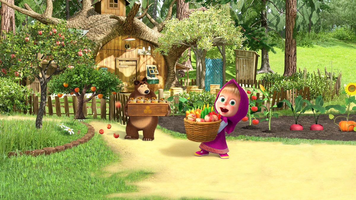 Masha and the Bear: Easy Farm App Store product page header