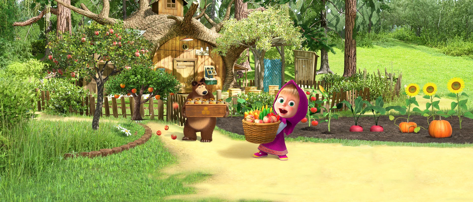 Masha and the Bear: Easy Farm product page header