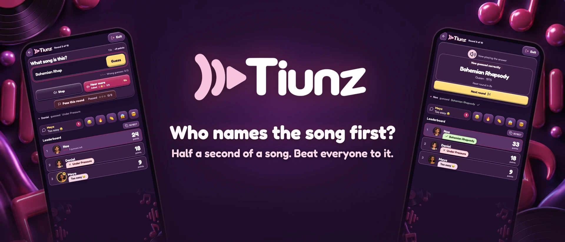 Tiunz product page header
