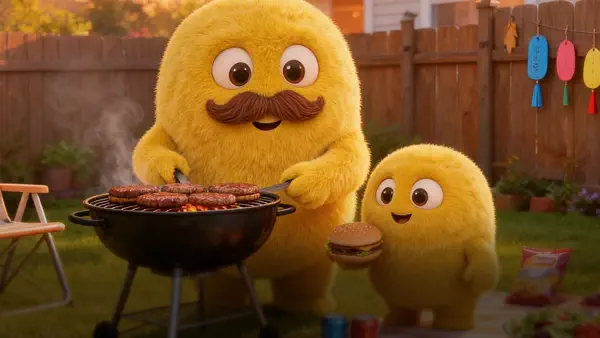 Fluffy Father Drop Day