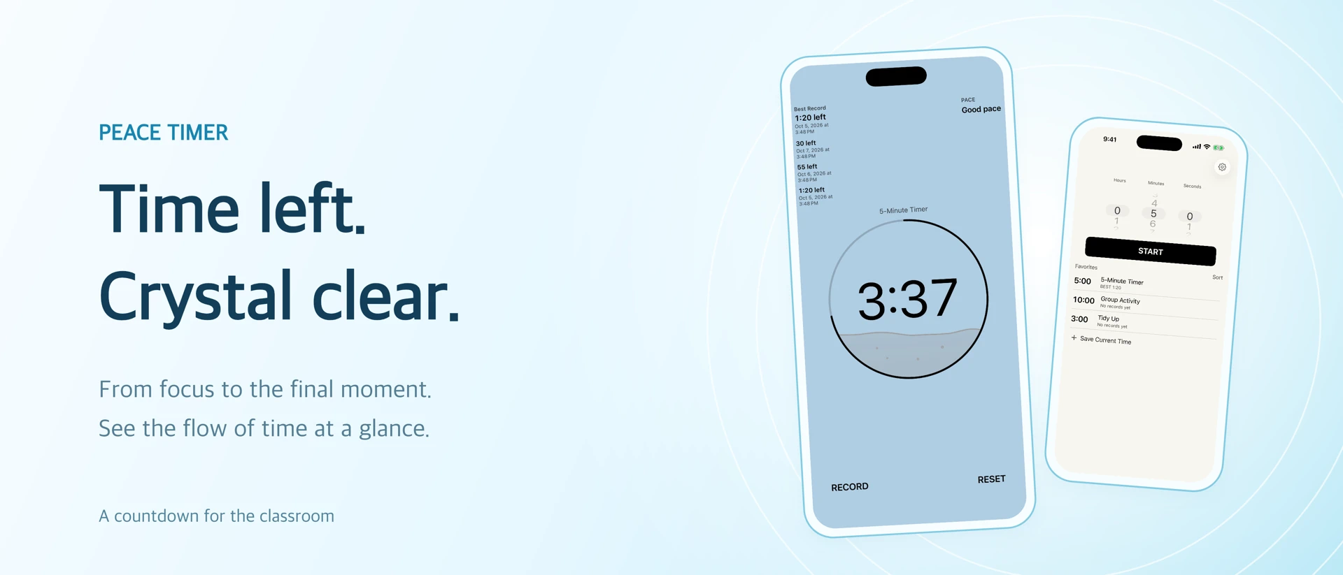PEACE Timer App Store product page header