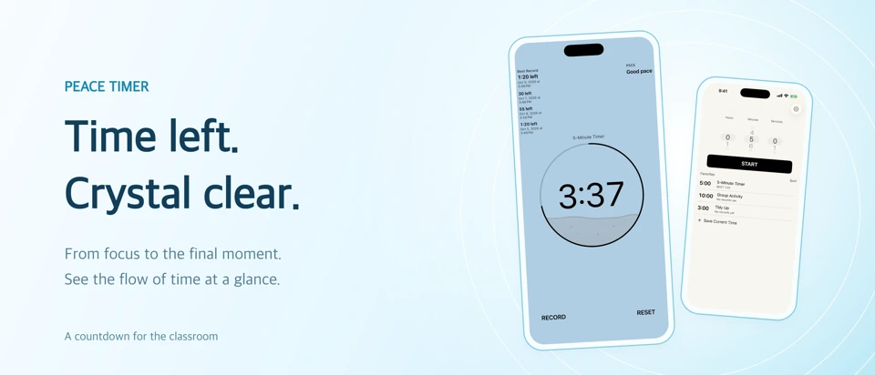 PEACE Timer App Store product page header