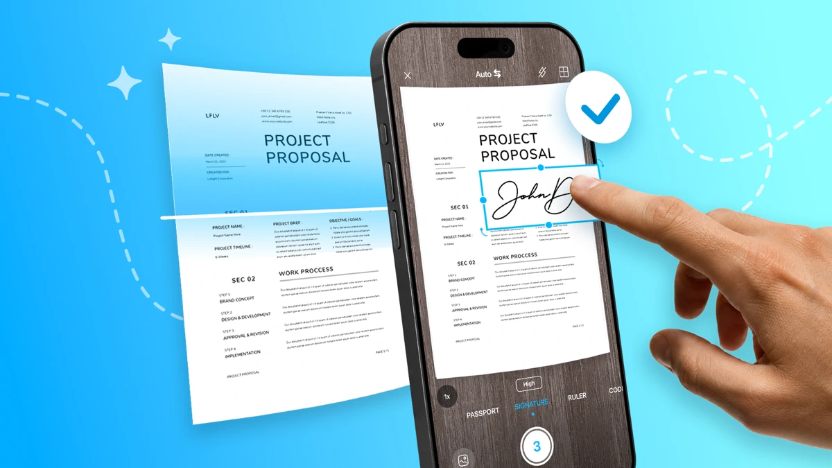 iScanner: PDF Document Scanner search result, In-app event: New: Scan to Sign Mode