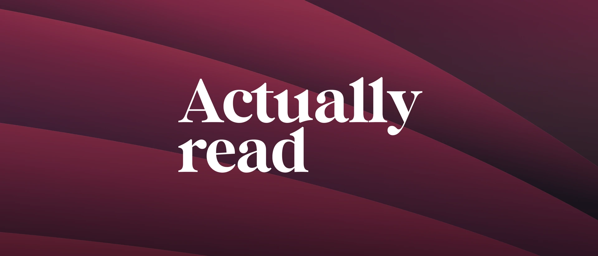 Actually Read: Focus Reader product page header