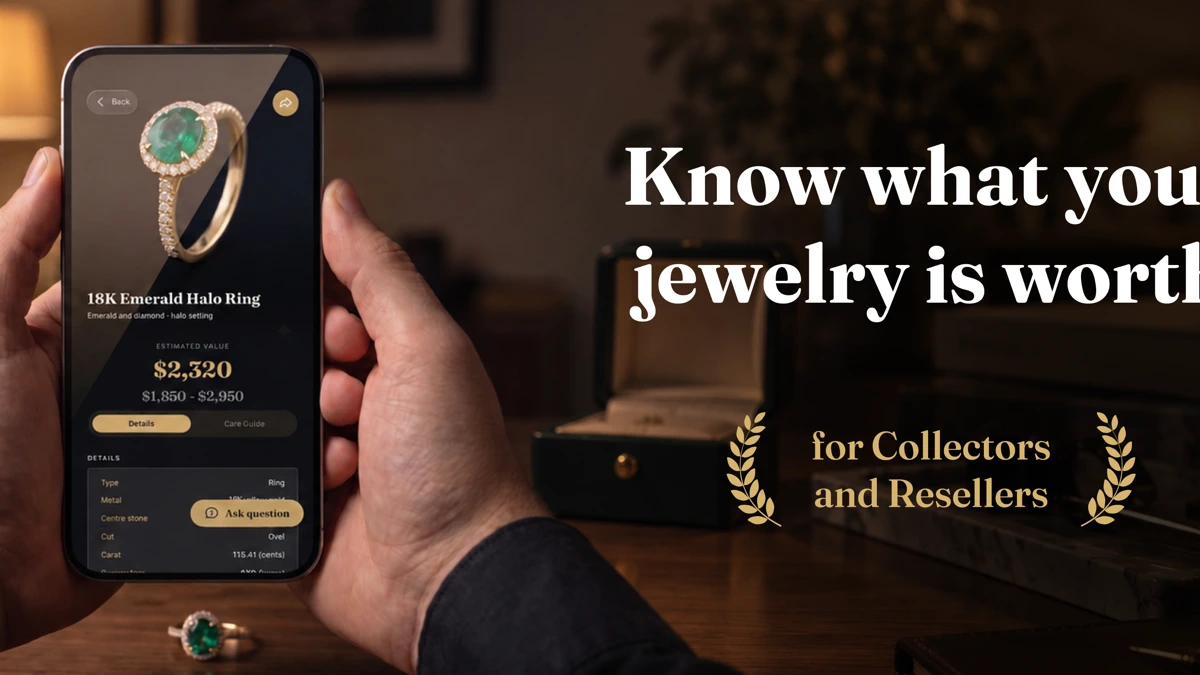 Jewelry Identifier: Gem ID AI App Store product page header