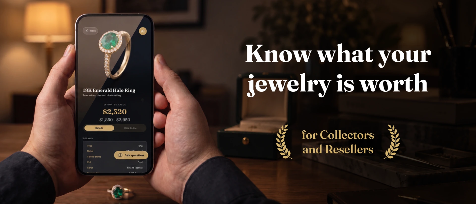 Jewelry Identifier: Gem ID AI product page header