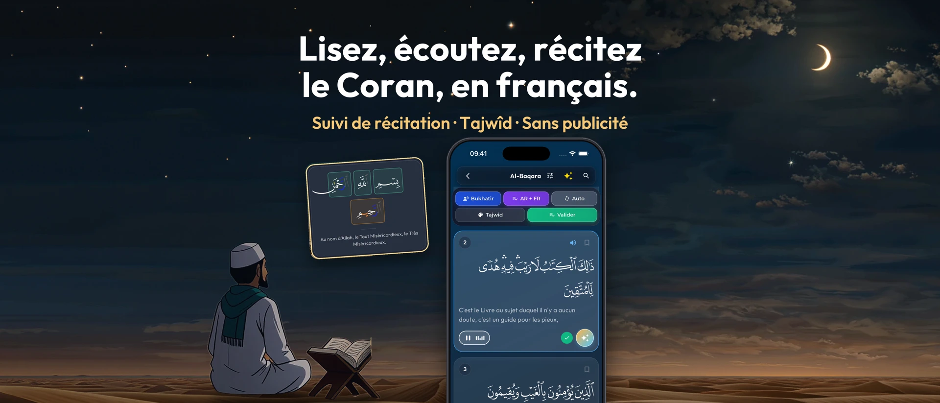 Nudjum: Coran Français Tajwid product page header