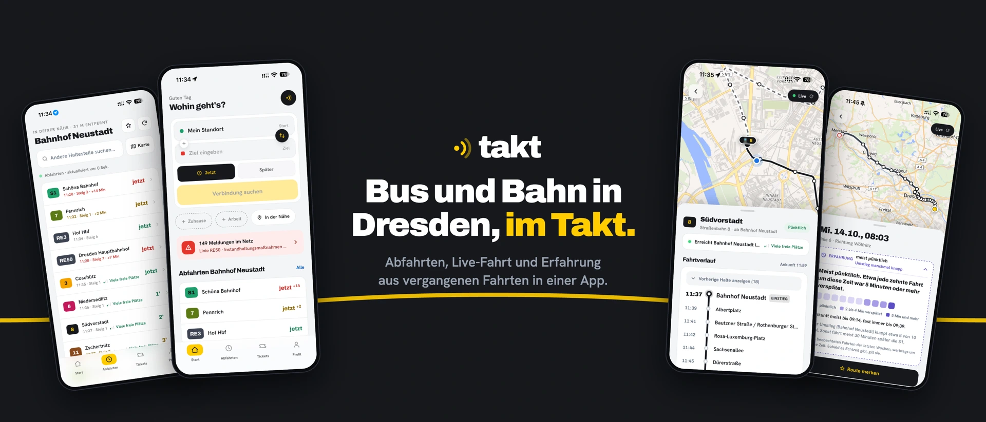 Takt - Mobilität Dresden product page header