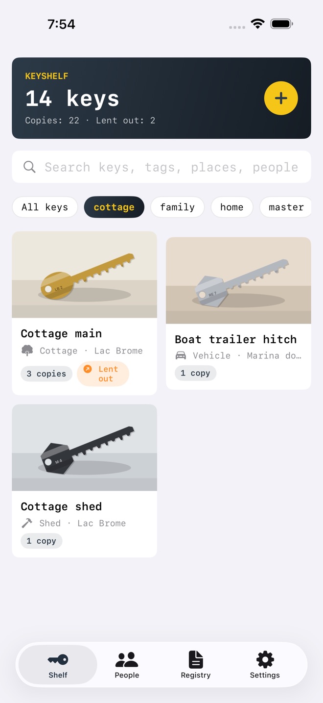 KeyShelf: Key Inventory screenshot 3