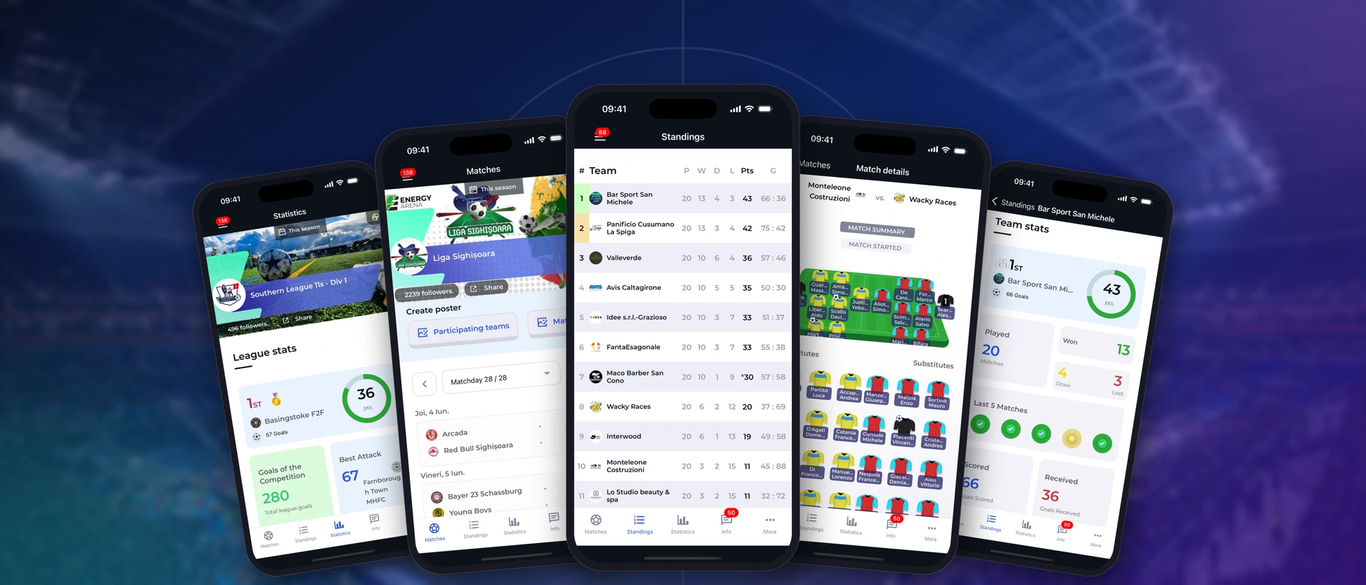 4league - Tournament Maker product page header