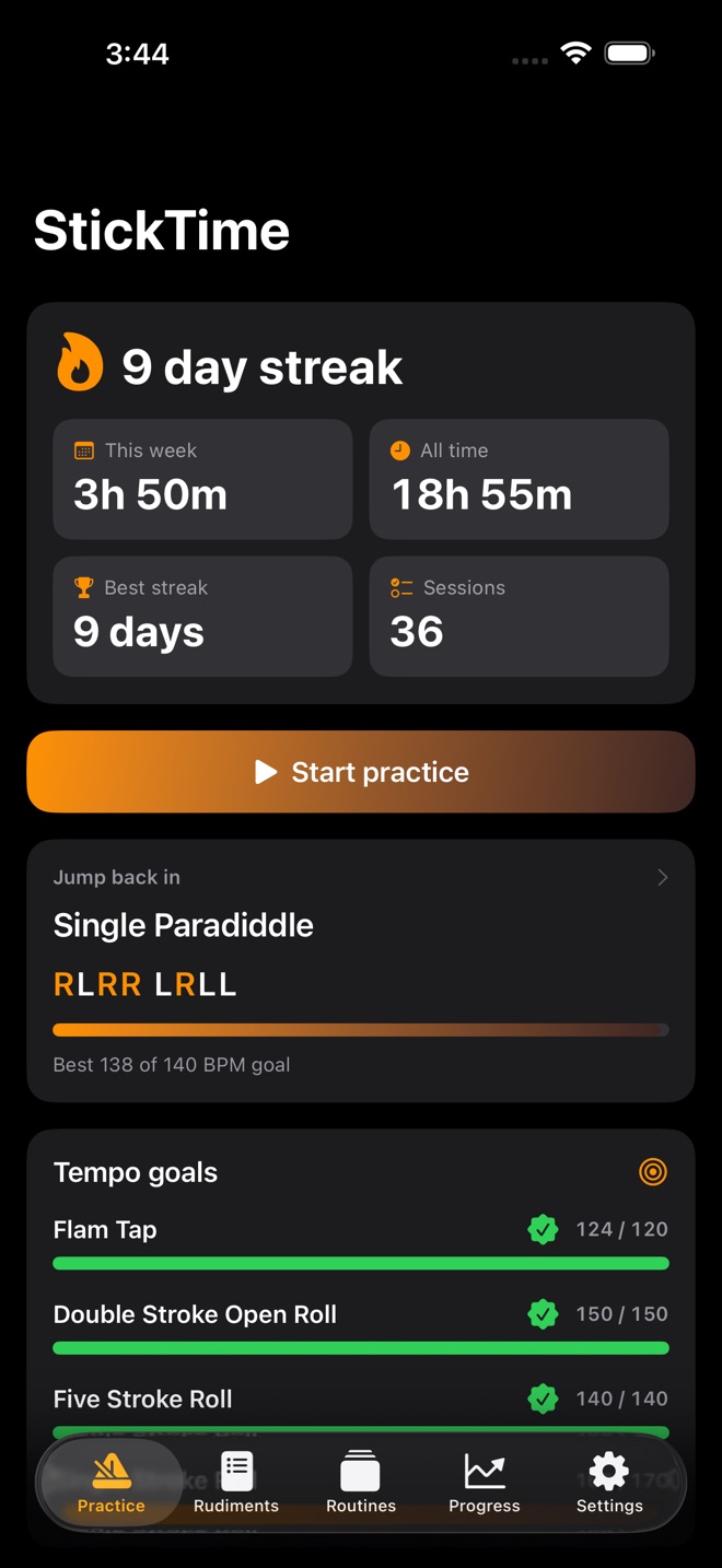 StickTime: Drum Practice screenshot 1
