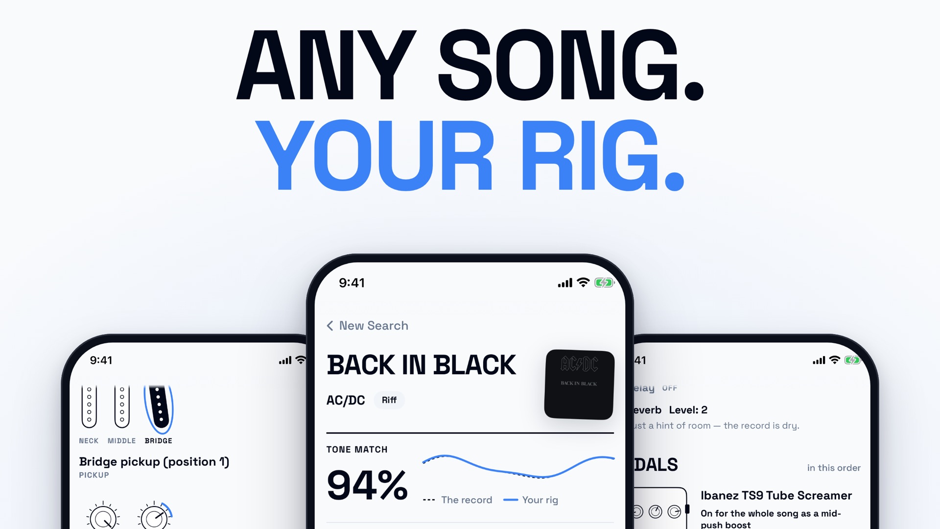 ToneAdapt - Guitar Tone Match product page header