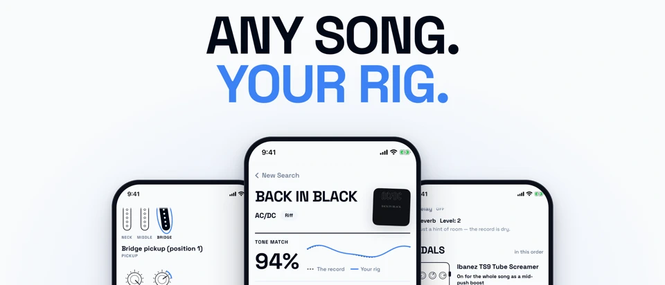 ToneAdapt - Guitar Tone Match App Store product page header